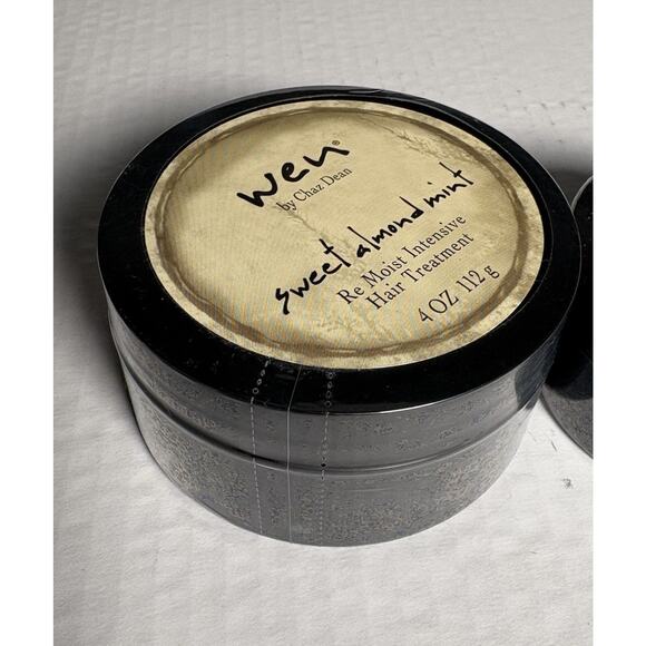 Wen Sweet Almond Mint Re Moist Intensive Hair Treatment 4oz & 2 oz Lot of 2 - Picture 4 of 7